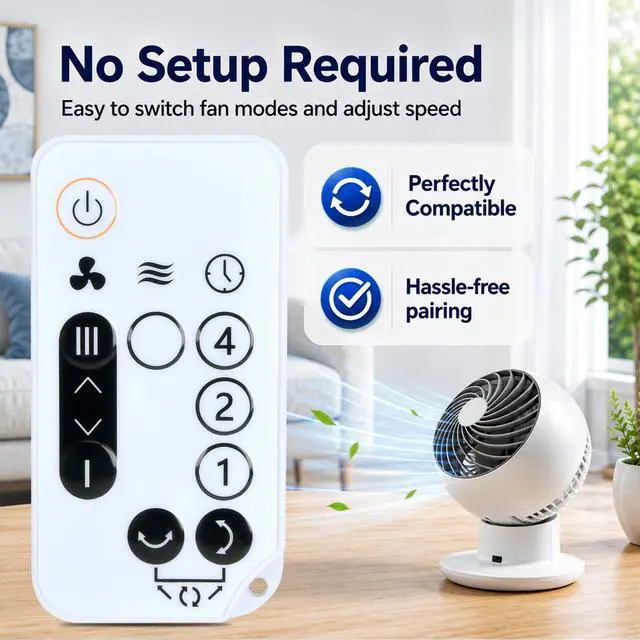 Alt view image 4 of 7 - Replacement Remote Control fit for Woozoo 5-Speed Globe Fan PCF-SC15T SC15T SC12 PCF-SC12
