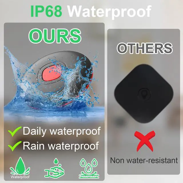 Alt view image 5 of 6 - Air Tracker for Android or iOS, Tracker Tags-4 Pack Dual System Bluetooth Tracker Waterproof Work with iOS Find My and Google Find Hub App Finder for Wallets,Bags,Suitcases
