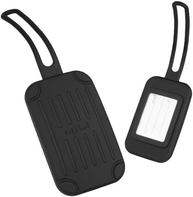 Main image of Silicone Luggage Tag Built-in Tracker Work with iOS & Android | Certified by Apple Find My and Google Find Hub, Anti-Loss Tracker Locator for Travel Bags, Suitcase, Backpacks