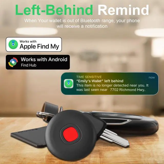 Alt view image 6 of 6 - Air Tracker for Android or iOS, Tracker Tags-4 Pack Dual System Bluetooth Tracker Waterproof Work with iOS Find My and Google Find Hub App Finder for Wallets,Bags,Suitcases