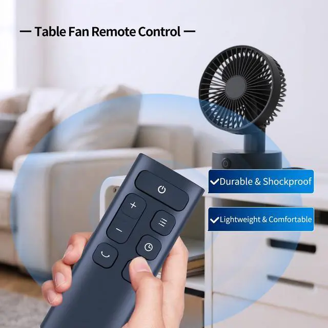 Alt view image 2 of 7 - Replacement Remote for Dreo Table Fan CF315 DR-HAF005 DR-HAF001 DR-HAF001S | For Dreo CF315, DR-HAF005, DR-HAF001, DR-HAF001S Replacement Table Fan Remote Control
