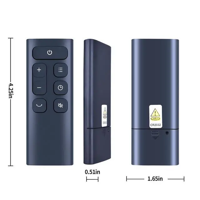 Alt view image 6 of 7 - Replacement Remote for Dreo Table Fan CF315 DR-HAF005 DR-HAF001 DR-HAF001S | For Dreo CF315, DR-HAF005, DR-HAF001, DR-HAF001S Replacement Table Fan Remote Control