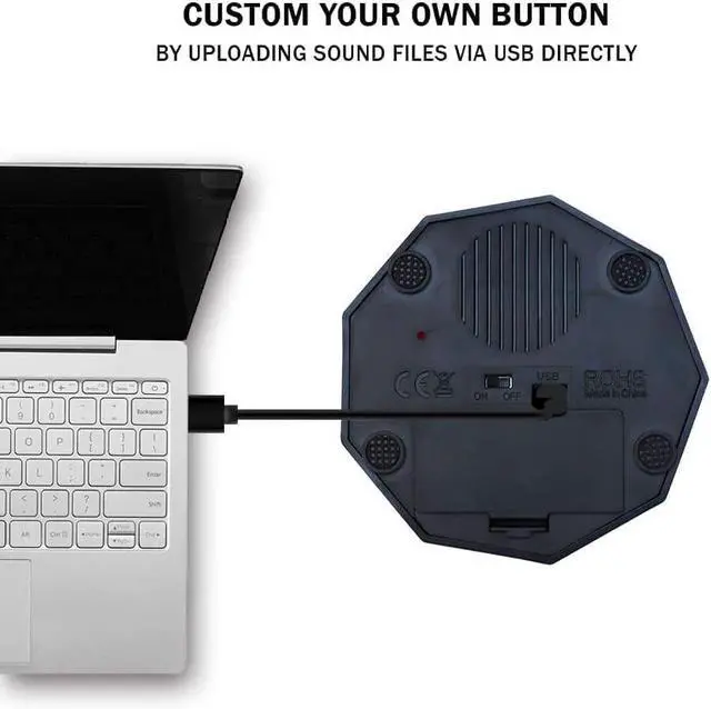 Alt view image 3 of 7 - USB Recordable Buttons-USB Sound Button-Make Your Own Button by Uploading Audio Files-Support 100+ Recordings PlaybackUpgraded Version