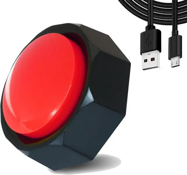 Main image of USB Recordable Buttons-USB Sound Button-Make Your Own Button by Uploading Audio Files-Support 100+ Recordings PlaybackUpgraded Version