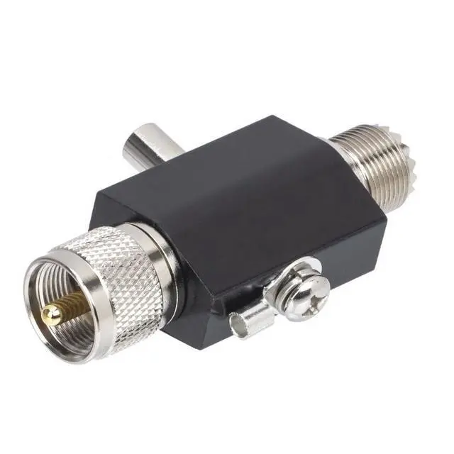 Alt view image 4 of 6 - BL-2000 UHF Coaxial Lightning Surge Arrester, 0-2500MHz 50 Ohms Lightning Surge Protector Male to Female to Female UHF Connector (PL259 Male to Female)
