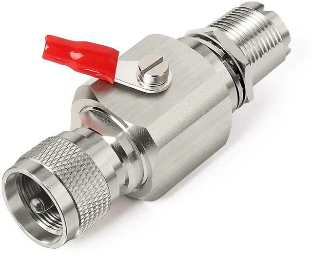 Main image of XRDS-RF UHF Lightning Arrestor PL-259 Lightning Surge Protector PL259 Plug (UHF Male) to SO239 Socket (UHF Female) Bulkhead Arrestor for CB Ham Two-Way Radio Base Antennas