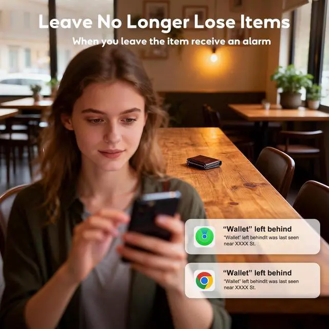 Alt view image 3 of 7 - Wallet Tracker Card (iOS and Android) - 0.06in Slim Tracking Card | IP68 Waterproof Bluetooth Smart Card, Work with Apple Find My & Google Find Hub, Item Finder for Luggage, Passports, Backpack