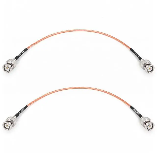 Main image of 1ft BNC Male to Male Cable 2PCS, RG316 Low Loss BNC Male to Male Extension Coax Cable for Antenna Analyzer, CB Radio, Security CCTV Camera