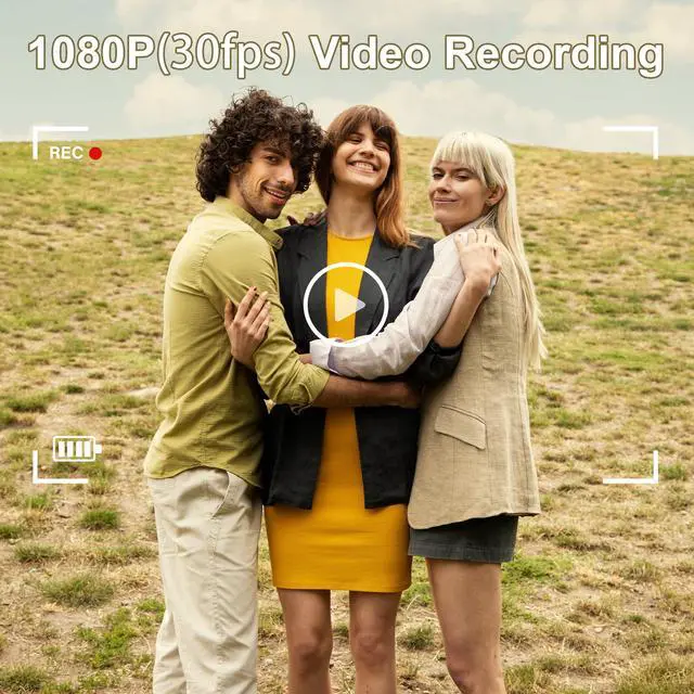 Alt view image 2 of 7 - Mini Keychain Camera - 1080P FHD Retro Digital Camera - Tiny Portable Vintage Cameras Small Camara - Compact Pocket Video Recorder with 16GB Card, OTG Adapter for Travel, Daily Fun, Study Recording