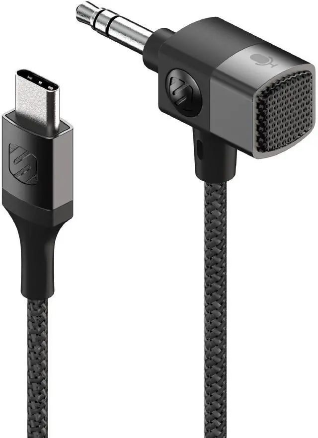 Main image of CAUXMICB4-SP Hookup Premium USB-C to 3.5mm Auxiliary Jack Adapter, Braided Audio Cable with Built-in Mic and Relocation Dock for Convenient Placement and Hands-Free Phone Calls