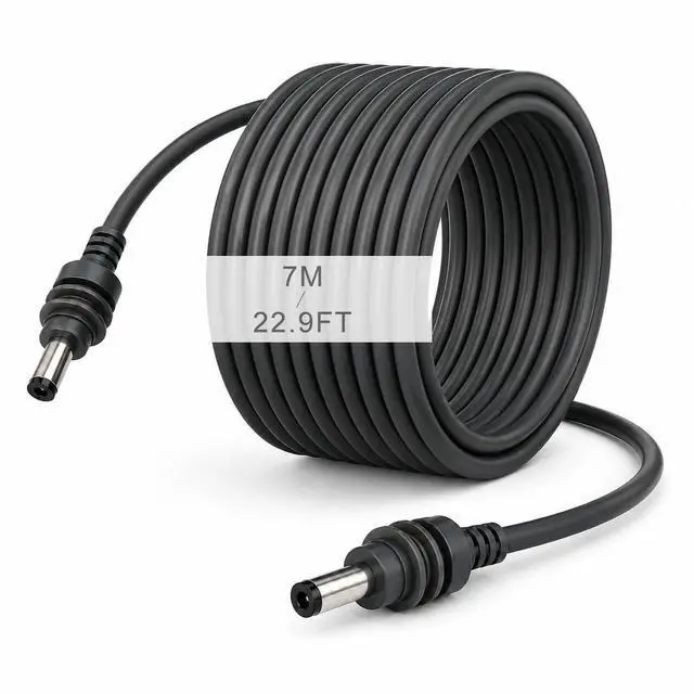 Main image of Starlink Mini Power Cable Compatible, DC to DC Cable with Waterproof 5.5mm x 2.1mm Connector, 16AWG PVC Cord (22.9FT)