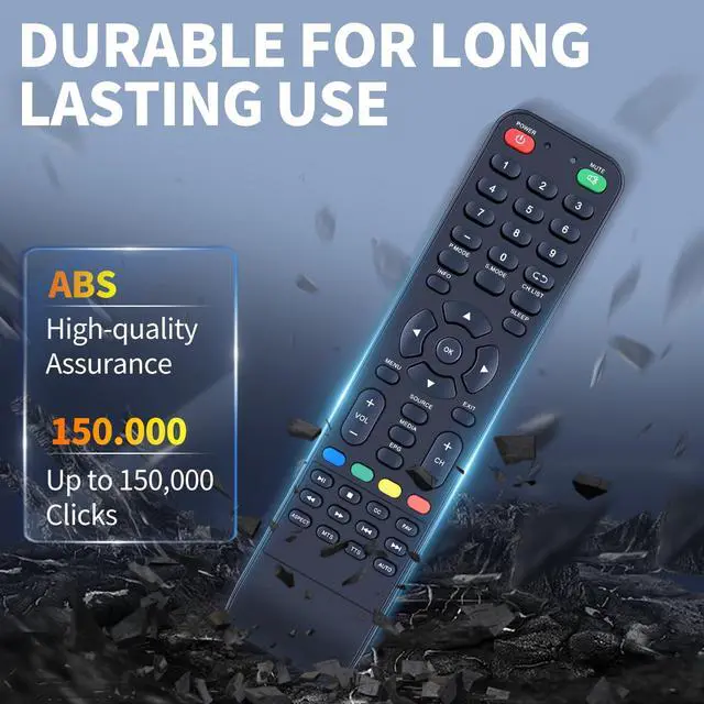 Alt view image 6 of 7 - Replacement Remote Control for Supersonic TV, Compatible with SC-2412 SC-2212 SC-1912 SC-1511 SC-1312 SC-4314K SC-4344K SC-4024K
