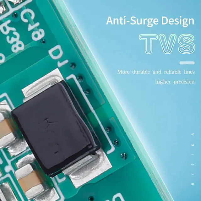 Alt view image 7 of 7 - 15S BMS 48V 30A Lifepo4 Battery Management System PCB Protection Board with Balance Wire and NTC,Ten Functional protections, Common Port, for 3.2V Lifepo4 Battery Pack (15S 48V 30A)