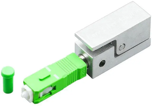Alt view image 3 of 6 - Fiber Optic Adapter FC/SC/LC APC Square Type Bare Fiber Adapter Coupler for Fiber Emergency Repair and Connection (SC/APC)