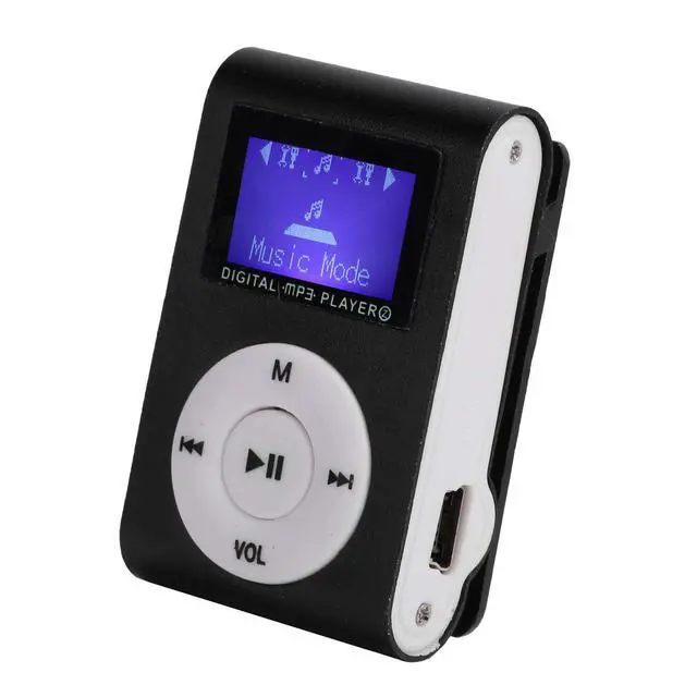 Alt view image 5 of 6 - MP3, Mini Music Player, Portable MP3 Music Player, BackClip LCD Screen Design, 32GB Memory Card Support, Sports MP3 for Music Loveers (Black)