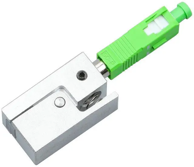Alt view image 6 of 6 - Fiber Optic Adapter FC/SC/LC APC Square Type Bare Fiber Adapter Coupler for Fiber Emergency Repair and Connection (SC/APC)
