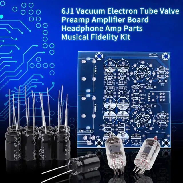 Alt view image 4 of 6 - PCB Board DIY kit Vacuum Electron Tube DIY Tube Amplifier kit Tube Amplifier kit Valve Preamp Amplifier Board Tube Headphone Amplifier Kit Headphone Amp Parts Musical Fidelity Kit DC12V
