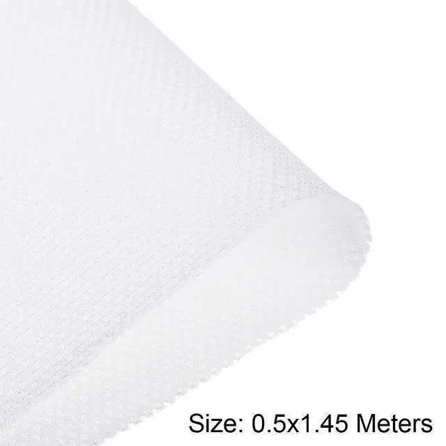 Alt view image 2 of 3 - White Speaker Mesh Grill Stereo Fabric Dustproof 0.5x1.45M 20 x 57 Inch
