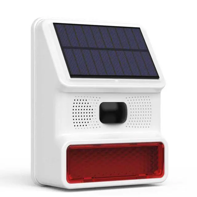 Main image of Solar Outdoor Wireless Motion Sensor Alarm,High-Decibel Siren with Sound and Strobe Light Motion SensorProtects Homes,Farms,Garages,Ranches & More,Deters Potential Threats,NO Remote or WiFi