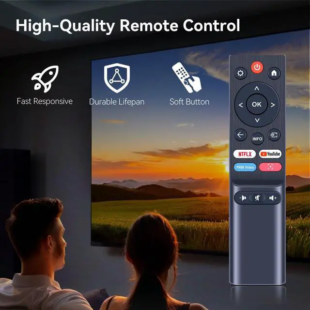 Alt view image 5 of 7 - Replacement Remote Control for AuKing H10, KJM K3, Yaber L2 Plus Projector | for OWNKNEW GC357, Kogan KAMLIF8PRRA