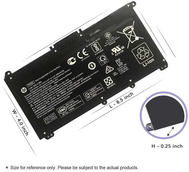 Alt view image 3 of 7 - HP TF03XL TF03041XL Battery for HP Pavilion 15-CC 15-CD Series 15-CC154CL 15-CC060WM 15-CC152OD 15-CC055OD 15-CD040WM 17-AR007CA 17-AR050WM 920046-121 421 541 920070-855 HSTNN-IB7Y LB7J LB7X UB7J
