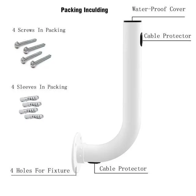 Alt view image 4 of 6 - Pole Mount, Antennas Mount,Electronics Pole for Outside Home Antenna Installation.11.8Inch Length