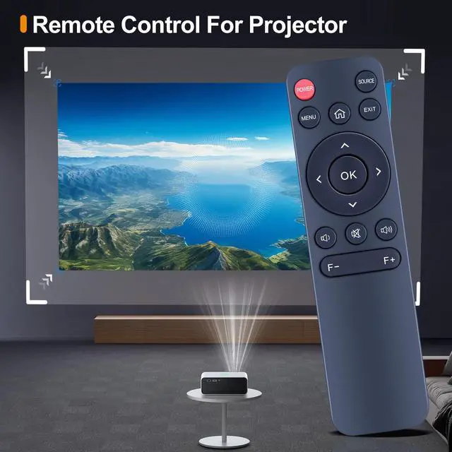 Alt view image 2 of 7 - Replacement Remote Control for Haqdl HA04 HA05 HA02,PURSHE HI-01 Projector | for Puxinat TP-02, AKATUO