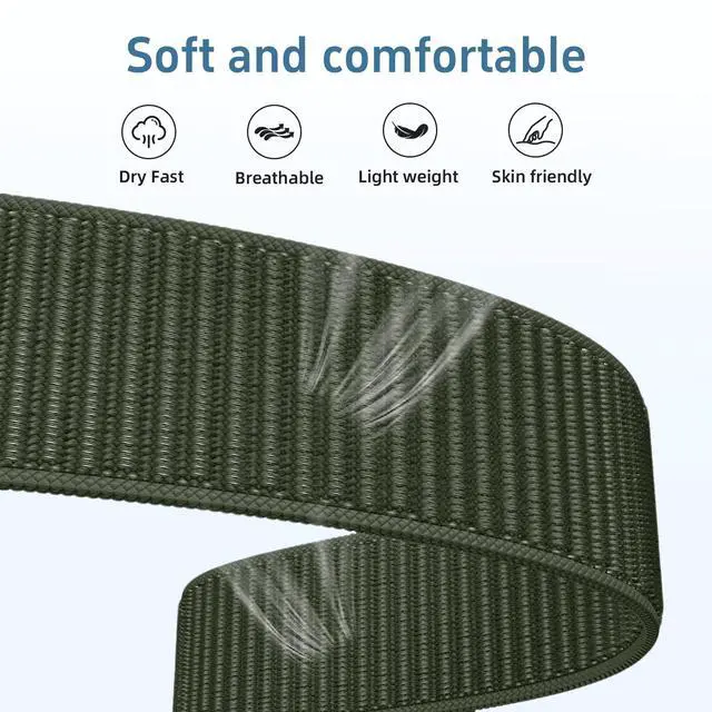Alt view image 3 of 6 - 2 Pack Ankle/Arm Nylon Band Compatible with Amazfit Helio Bicep Bands | Quick Release Elastic Sport Stretchy for Garmin Venu 3/4 45mm/Venu 2/Vivoactive 4/Forerunner 255 265 length 22-38CM