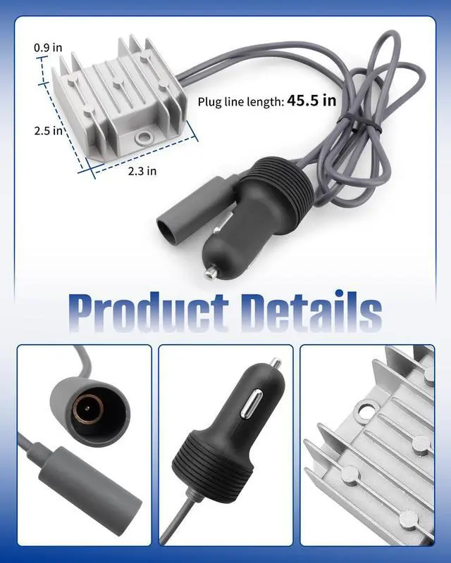 Alt view image 3 of 6 - Starlink Mini Cable Car Adapter with Step Up Converter, 10-28V to 30V 3.5A Conversion Kit, 12V Power Cable with Cigarette Lighter Plug for Truck RV