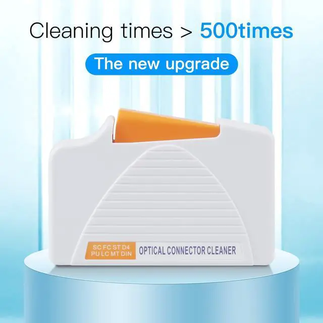 Alt view image 3 of 6 - Fiber Cleaner Box - FTTH Fiber Optic Cleaning Box for FC & SC & LC End Faces & Optical Connectors -More Than 500 Times Anti Static Clean Swab, White