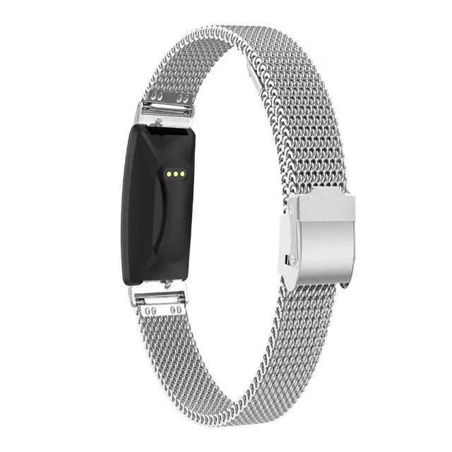 Alt view image 2 of 6 - Slim Band Compatible with Fitbit Inspire 3 2/ Inspire HR/Inspire/Ace 2/ACE 3 Mesh Stainless Steel Adjustable Watchband Wristbands Bracelet Watch Band for Inspire 3 2