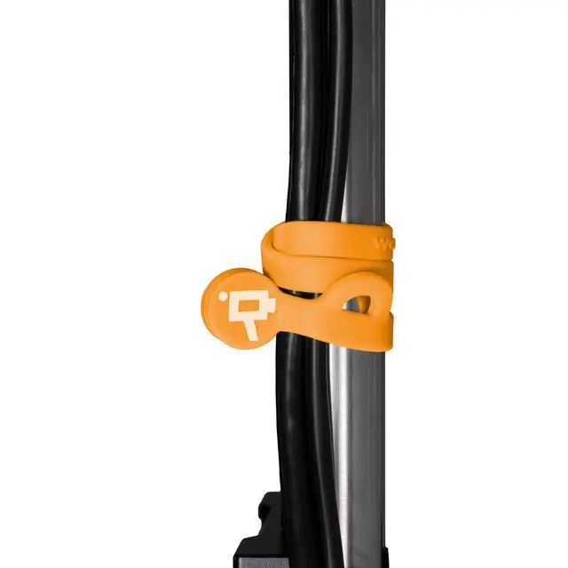Alt view image 4 of 4 - Cine Magnetic Silicone Cable Ties, Cord Organizer, Set of 5 (Neon Orange, 175mm)