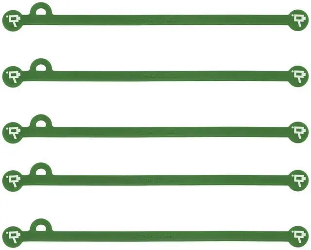 Main image of Cine Magnetic Silicone Cable Ties, Cord Organizer, Set of 5 (Green, 175mm)