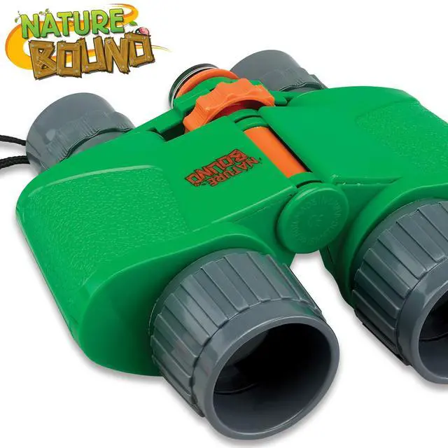 Alt view image 5 of 6 - Binoculars for Kids Hi Resolution 6x35 - High Power Kids Binoculars with Built in Compass for Bird Watching, Hiking, Hunting, Spy, & Outdoor Exploration, for Boys & Girls