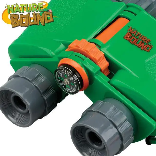 Alt view image 6 of 6 - Binoculars for Kids Hi Resolution 6x35 - High Power Kids Binoculars with Built in Compass for Bird Watching, Hiking, Hunting, Spy, & Outdoor Exploration, for Boys & Girls