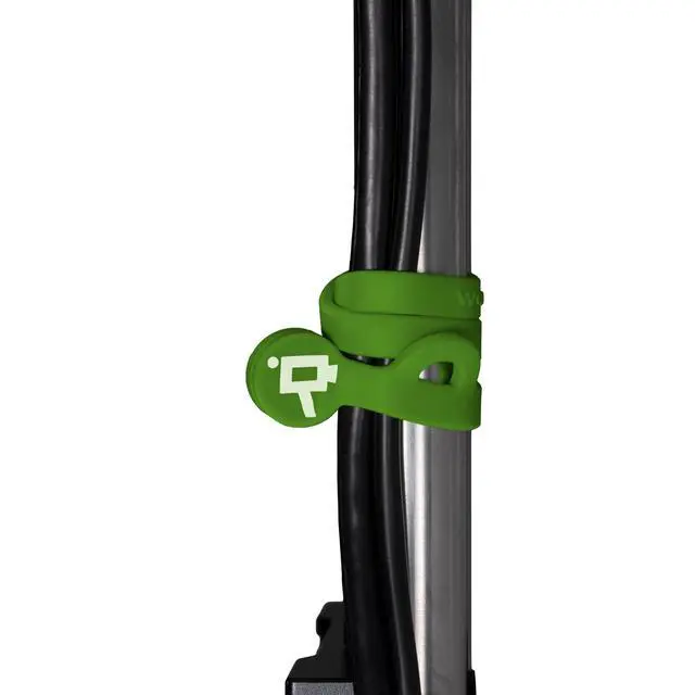 Alt view image 4 of 4 - Cine Magnetic Silicone Cable Ties, Cord Organizer, Set of 5 (Green, 175mm)