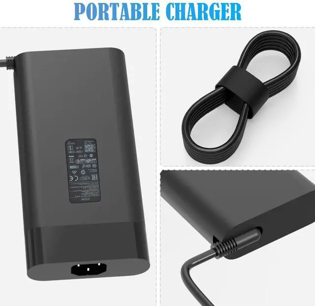 Alt view image 3 of 4 - Slim 230W AC Charger Adapter for HP Omen X 2S 15 HP Z2 Mini G4 Zbook 15 17 G1 G2 Thunderbolt Dock 230W G2 2UK38AA 925141-850 L58062-001 Omen 17-an000 17-AN013na Laptop Power Supply Cord