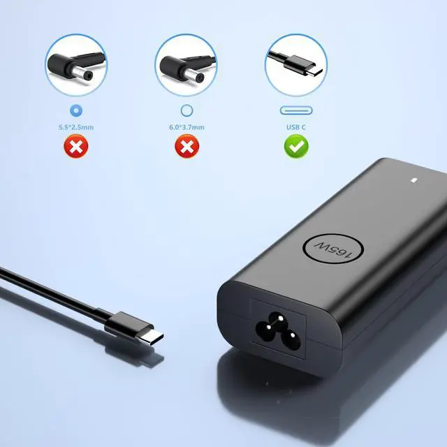 Alt view image 5 of 7 - 165W Laptop Charger Compatible with Dell Precision 5680 5690 3581 3580 Pro Max 16 Premium Pro Max 16 Plus 18 Plus MC14250 MC16250 USB C AC Adapter Power Cord
