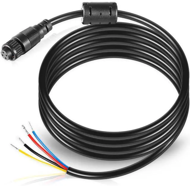 Main image of 000-00128-001 4-Pin Power Cable for Simrad Navico B&G NSS, Evo1, 2, 3, NSE, LSS1, BSM, GO, Zeus, NEP Displays - 2 m (6.5 ft.) - 032-0055-08, 4 Bare Wires for Power in, Control Bus and External Alarm