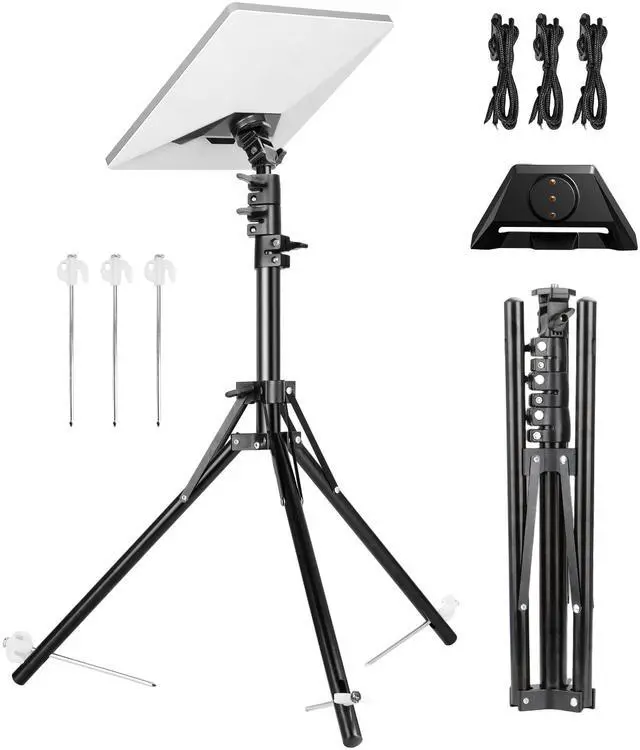 Main image of Starlink Mini Mount Tripod Kit - 63 Inch Adjustable 4 Height | Ground Stakes for Stability 180° Tilt Head Accessories Adapter Stand Star Link Ultra Portable Compatible with RV Travel