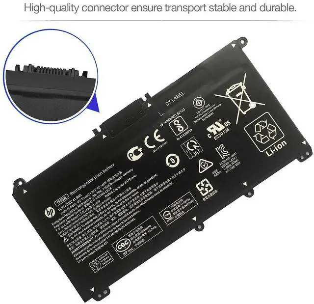Alt view image 4 of 7 - HP TF03XL TF03041XL Battery for HP Pavilion 15-CC 15-CD Series 15-CC154CL 15-CC060WM 15-CC152OD 15-CC055OD 15-CD040WM 17-AR007CA 17-AR050WM 920046-121 421 541 920070-855 HSTNN-IB7Y LB7J LB7X UB7J