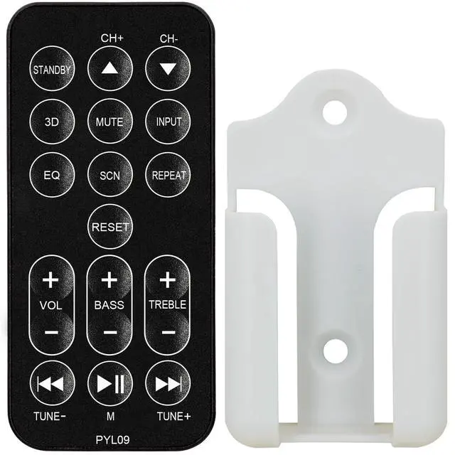 Alt view image 2 of 7 - Replacement Remote Control for Pyle Soundbar TV Speaker PSBV200BT (with Mounting Bracket)