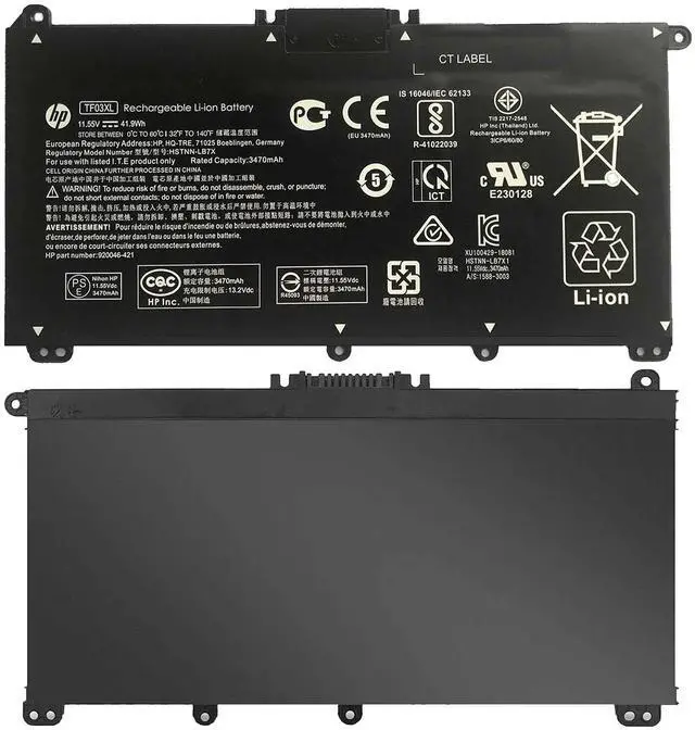 Alt view image 5 of 7 - HP TF03XL TF03041XL Battery for HP Pavilion 15-CC 15-CD Series 15-CC154CL 15-CC060WM 15-CC152OD 15-CC055OD 15-CD040WM 17-AR007CA 17-AR050WM 920046-121 421 541 920070-855 HSTNN-IB7Y LB7J LB7X UB7J