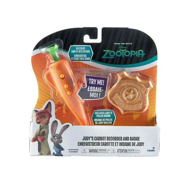 Alt view image 2 of 3 - Zootopia Judy's Carrot Recorder and Badge