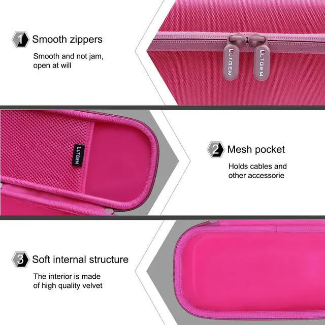 Alt view image 4 of 7 - Case for JLab JBuds Party Portable Bluetooth Speaker | Hard EVA Shell, Water-Resistant, Shock Protection, Scratch-Resistant Interior, Portable Travel Storage Case Only
