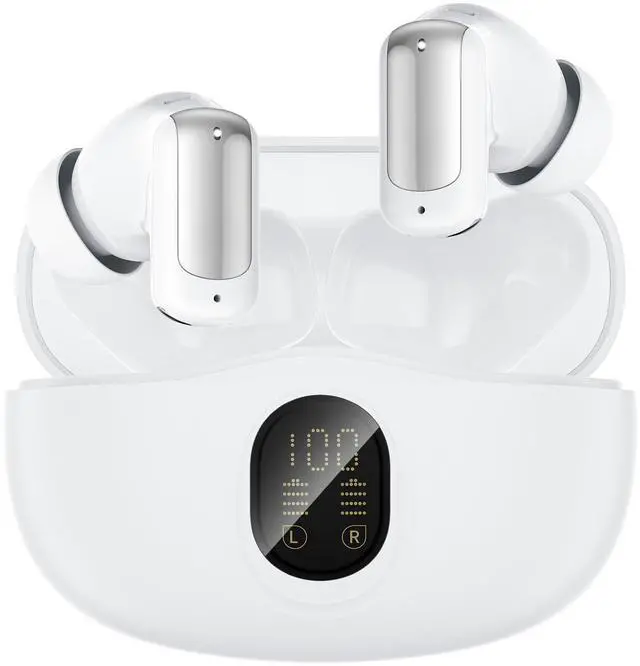 Main image of N-Lite 217 Wireless Earbuds, Immersive Stereo Sound, Bluetooth 6.0 in-Ear Headphones, Built-in Smart Noise Cancelling Mic for Clear Calls, Comfortable Fit, 32H Playtime, IPX5 Waterproof, White