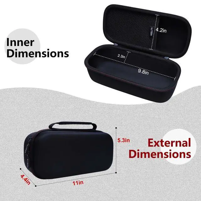 Alt view image 2 of 7 - Case for JLab JBuds Party Portable Bluetooth Speaker | Hard EVA Shell, Water-Resistant, Shock Protection, Scratch-Resistant Interior, Portable Travel Storage Case Only