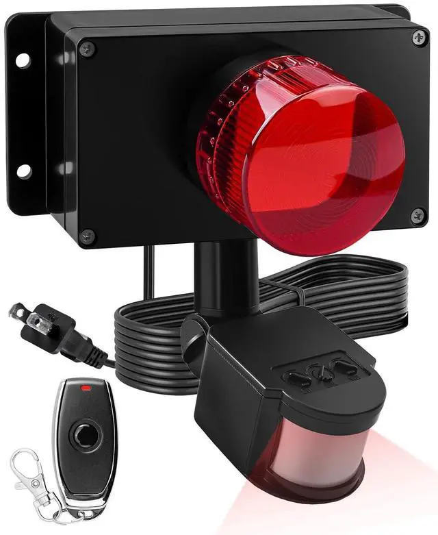 Main image of Smart Remote Control Alarm Light with Infrared Motion Detection | 125dB Loud Siren Alert, App Timer Control, AC Powered Security Warning System for Home Garage Garden Shed Store