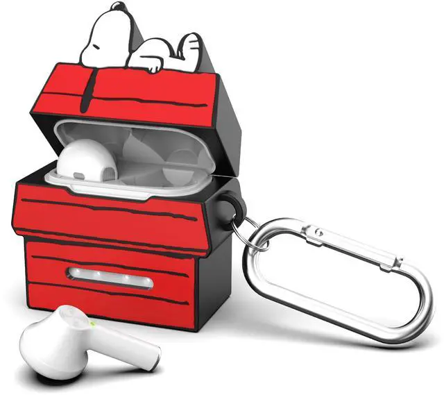 Main image of Peanuts Snoopy True Wireless Earbuds with Protective Case- Red Dog House