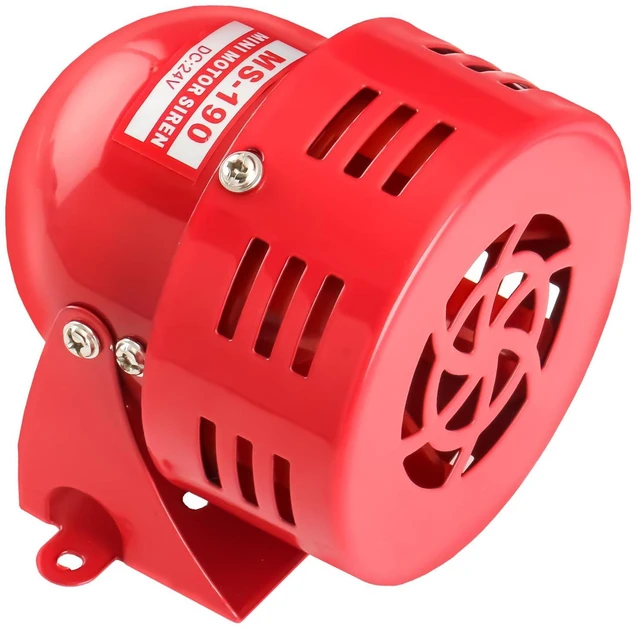 Main image of Alarm Sound Motor High Power Buzzer Siren DC 24V 120DB 2.20A MS-190 (24V DC)